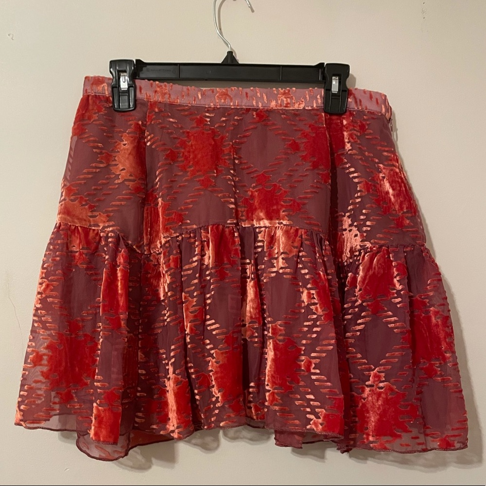 Urban Outfitters Velvet Mini Skirt - Picture 3 of 3